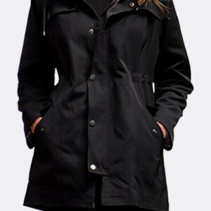 優雅格紋雨衣風衣