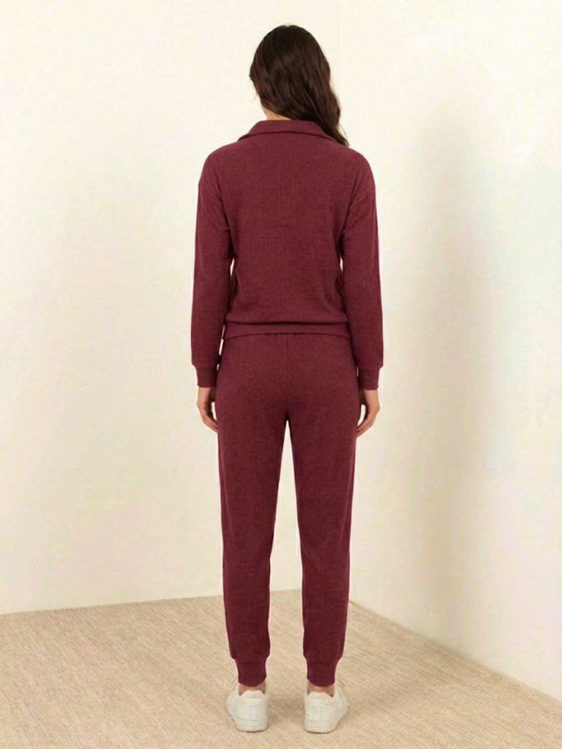 男女通用半拉鍊運動套裝