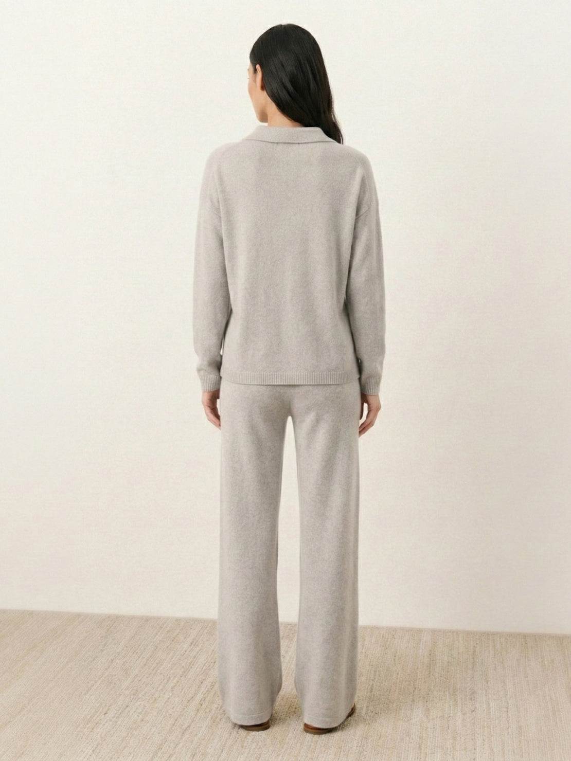 超大 Polo 針織家居服套裝