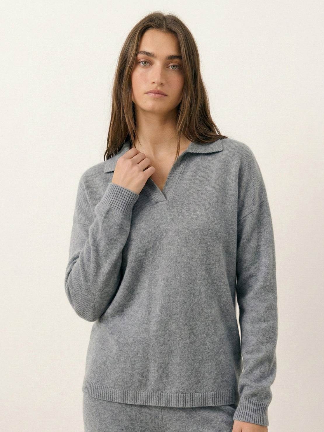 超大 Polo 針織家居服套裝
