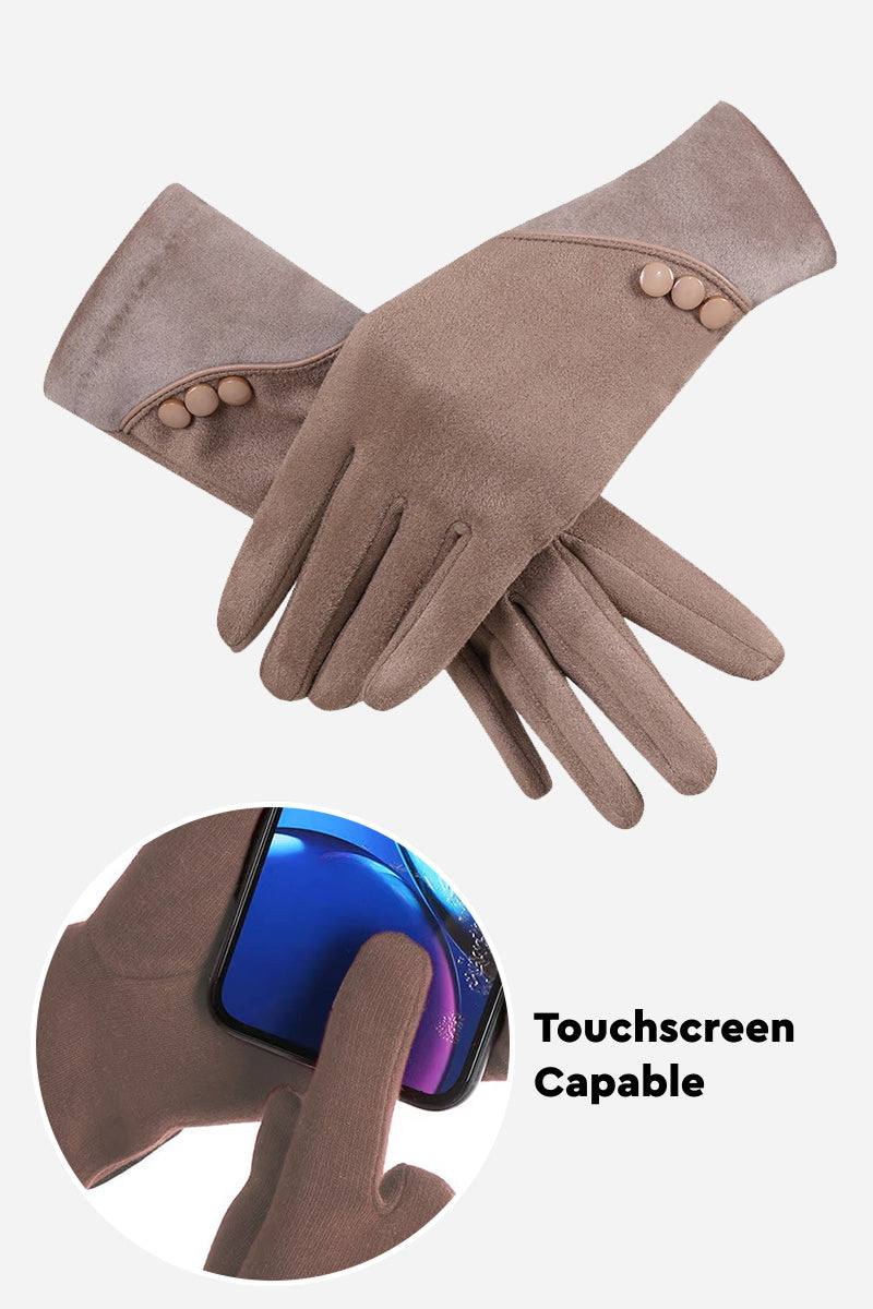 均碼 SmartTouch 絨面革手套