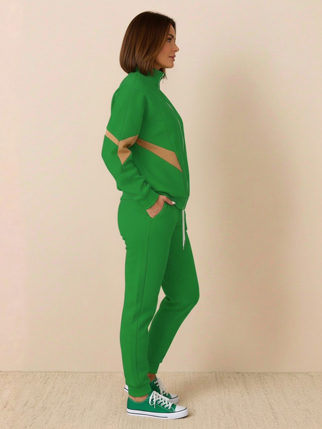 拼色舒適運動服