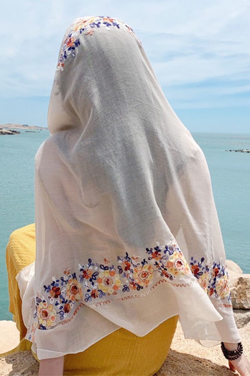 刺繡旅行必備百搭披肩