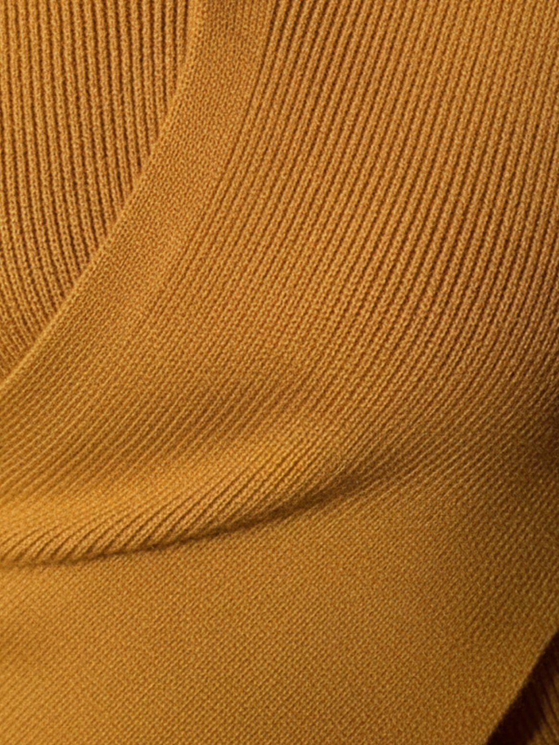 不對稱裹身羅紋針織上衣
