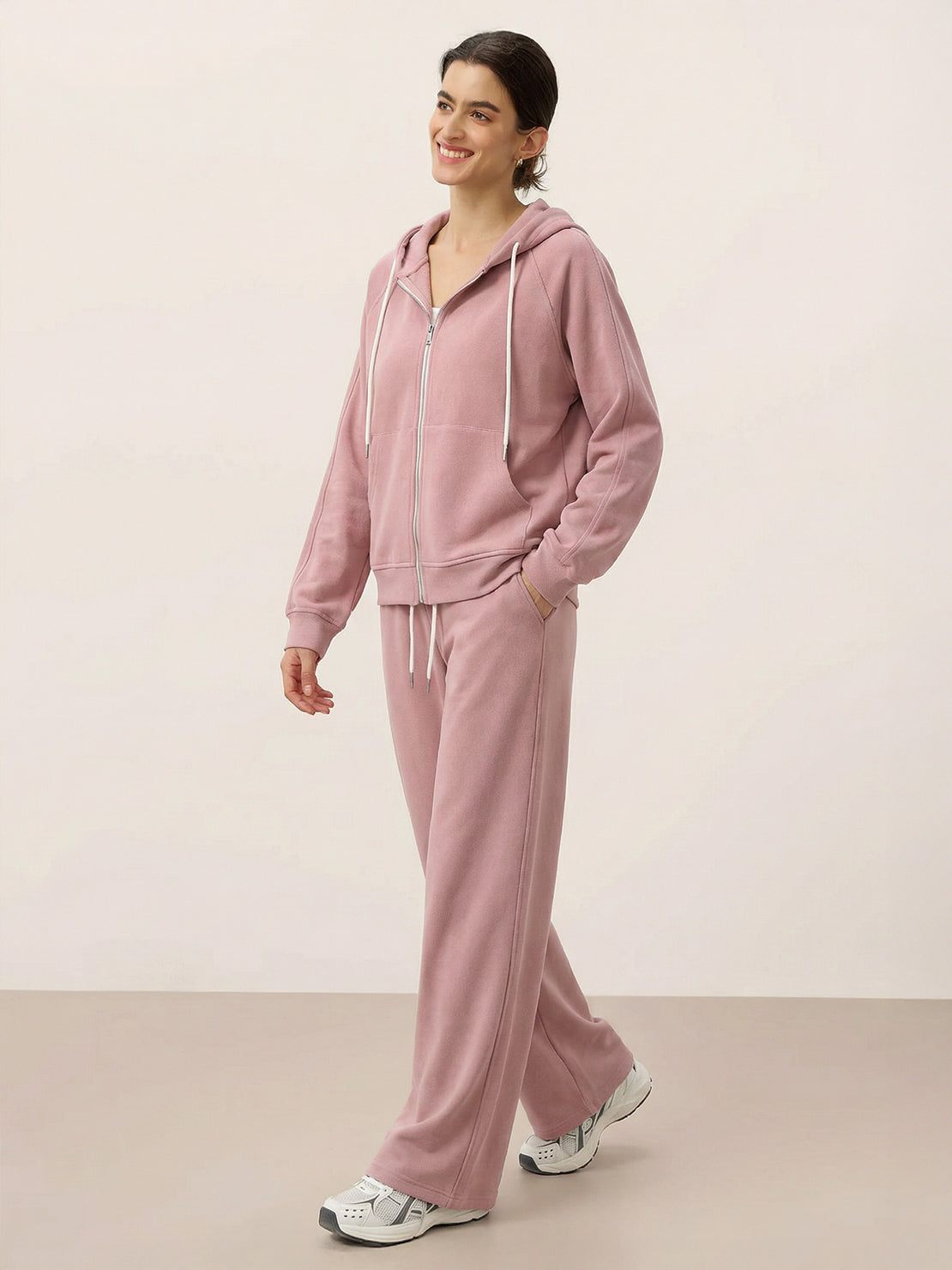 雪尼爾拉鍊家居服套裝