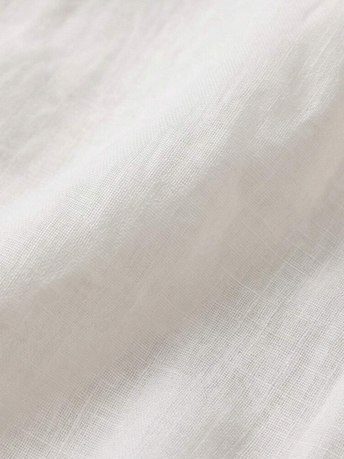 100% 亞麻透明襯衫式襯衫