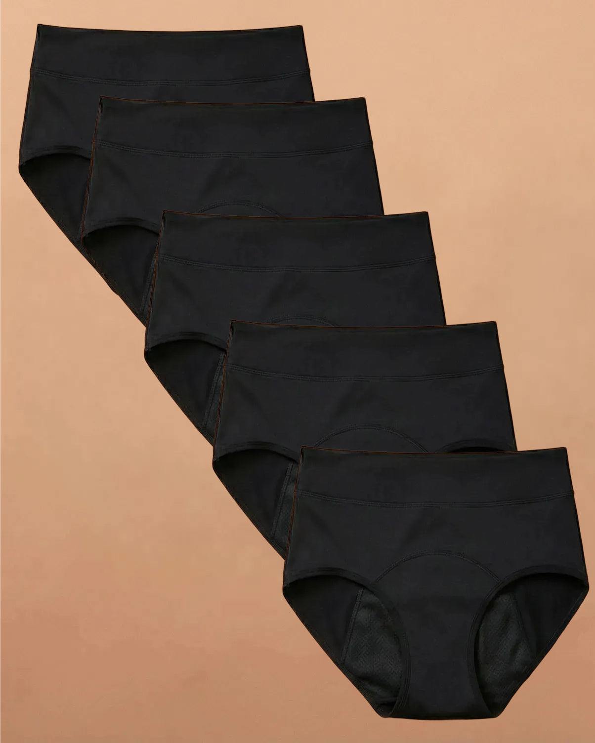 Still Her Motion™ ActiveFlex 高效能防漏內衣（5 件裝）